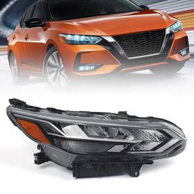 Nise0006 Huray Led Headlight Assembly Fit For Nissan Sentra S/sv 2020 2021 2022 Rh Hea