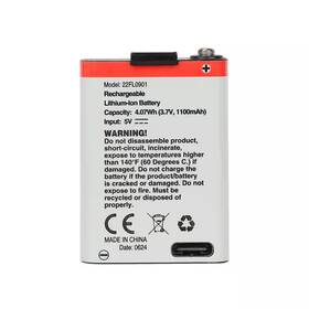 Husky 445008479411 600 Lumens Dual Power Aluminum Headlight 3.7-volt 1100 Mah Rechargeable Replacem
