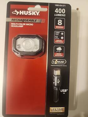 Husky 850009207449 400 Lumens Led Rechargeable A6