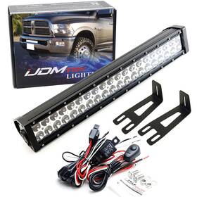 35-915 Ijdmtoy Lower Grille 20-inch Led Light Bar Compatible With 2009-18 Dodge Ram
