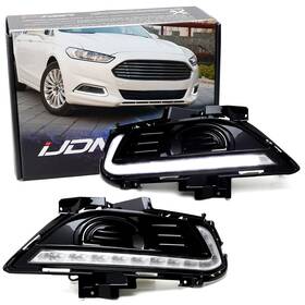 70-747 Ijdmtoy Xenon White Led Daytime Running Light Fog Lamps Compatible With Ford