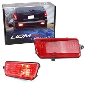 72-013-red Ijdmtoy Complete Led Rear Fog Light Kit Compatible With Jeep 2005-2010 Grand