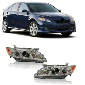 Am-cm07a01 Ilamp Headlight Fit For 2007-09 Camry White 2007-2009 Left Right
