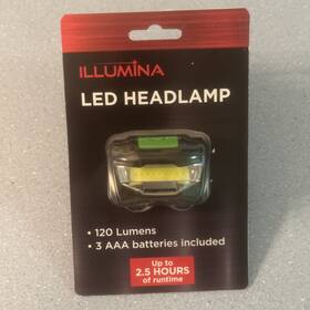 80555929 Illumina Headlamp 120 Lumens With Batteries