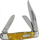 Imp15s Schrade Imperial Medium Stockman With Amber Handle 044356205511