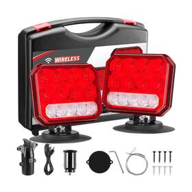 Wtl5044 Inhtgeas Wireless Trailer Lights Magnetic - Dual Function Tow Light With Stro