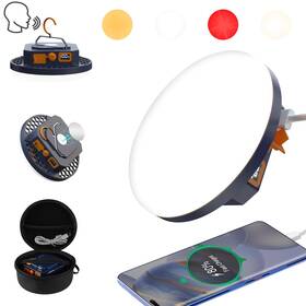 Zm-8714 Iodoo Voice Control Rechargeable Camping Light 10000mah 3000lm 4 Modes Port