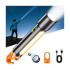 Sdt-01 Ipepul Rechargeable Magnetic Flashlights Led High Lumens Flashlight Super... Fast Ship