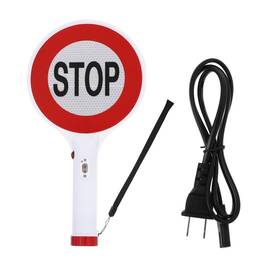 Kk180514x2p Iplusmile Rechargeable Led Stop Sign Board With Wrist Strap Lightweight Traf