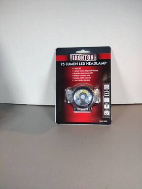 46684 Ironton 75 Lumen Headlamp 1 Watt Led 3 Output Modes Factory Sealed Brand New