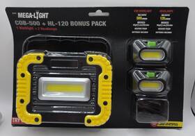 Coc-500 Itek Hl-120 Mega Light Worklight 2 Headlamps