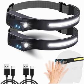 Othemo230 Jakirramy 711181357066 Headlamp Rechargeable - 2 Pack Led 230 Wide Beam With Mo