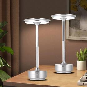 Awk-tl006-sr-2p Jdvads Cordless Table Lamps 2 Pack Rechargeable Portable 5000mah Battery Ligh