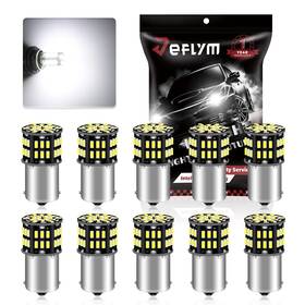 10q-jm1156-3014-54smd-12v Jeflym 1156 1141 Led Bulbs For Rv P21w 1003 1073 7506 Ba15s Interior Bulb 30