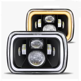 Jhlion 719645875712 Upgraded New 1000% Bright 5x7 Led Headlights Lights With Drl Amber Tu