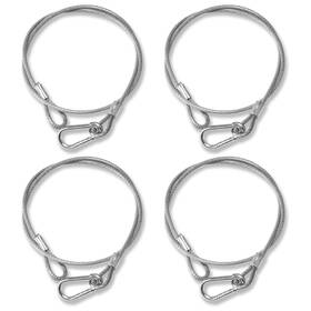 Jindaaudio 4mm-85cm Silvery 4pack Lighting Safety Chain Cable Truss Clamps For Lights Stainless