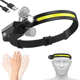 Rw-901 Jiniu Led Headlamp 1 Pack Rotate And Removable Flashlight Cob Head Lamp