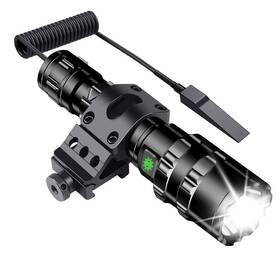 Jowbeam 611885740129 Tactical Flashlight Jt10 1200 Lumen Black Led Light With Offset Rail Mount 2