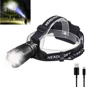 Ipx6 Junchi Hl 3608 3ba 1000000 Lumens Headlamp Usb Rechargeable Super Bright Led Headlamps Leve
