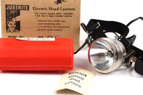 19040 Justrite Nos Electric Head Lantern Hands Free Adjustable Elastic Headband