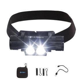 Kbhl-7002-3500 K-bern Pro Rechargeable Headlamp - 1600 Lumen Ultra Bright Head Light For Fo