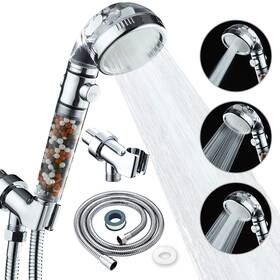 Kr912 Kairey Filtered Shower Head With Purifying Beads 3 Function High Pressure Handh
