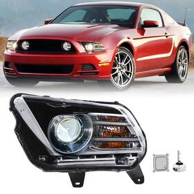 Kamdki Th-hl-41l Lh Hid/xenon Headlight Assembly Fit For 2013 2014 Ford Mustang Headlamp With Led