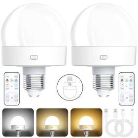 Ka0024a2-1 Kandicyar Rechargeable Battery Operated Light Bulbs E26 Socket Magnetic Detachable L