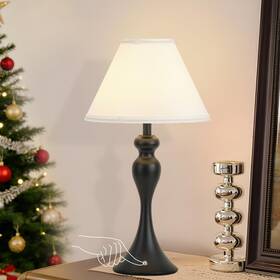 Zm335bbl46-1an2 Kartoosh Rechargeable Cordless Table Lamps Battery Operated Lamp With Fabric Shade Fo