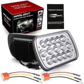 Kaje-0016aa Kaslight ‎ H6054 Led Headlights H4 Socket Kit 7x6 5x7 Headlight 6054 5054 Hi/low Se