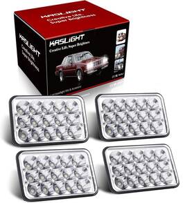 Kaje-0017 Kaslight 4pcs 4x6 Led Headlights Rectangular H4666 Peterb