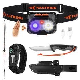 Ktltpkfdl-3ccoor Kastking Fieldlite Camping Gear Set 5-mode Led Headlamp 7 Inch Razor-sharp
