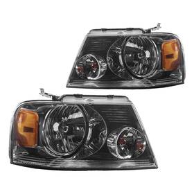 Lah067 Kax Led Headlights Assembly Fit For 2004-2008 F150 2006 Mark Lt Smoked Head
