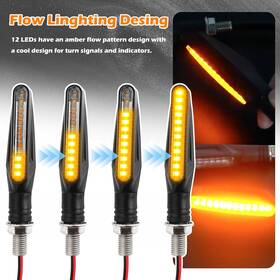 Poa261865-1zmn0 Kicry 4pcs Motorcycle Turn Signals Led Front And Rear Blinkers
