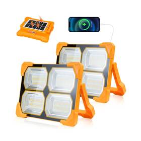 Kf-swl01-300w-2p Kifflux Portable Led Work Solar Light - 300w Rechargeable Solar... Fast Ship