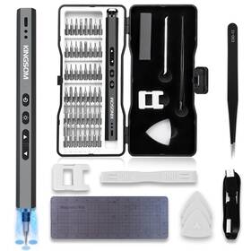 Ks-es55 Kingsom Mini Electric Screwdriver Set 55-in-1 Cordless Led Light Electr