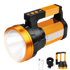 Kin-9418 Kinqilin Rechargeable 2000lm Spotlight Flashlight 13600mah Led Ip67 Waterpro