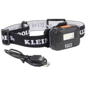 Klein Tools 445057918985 Rechargeable Light Array Led Headlamp With Adjustable Fabric Strap 260 Lumens