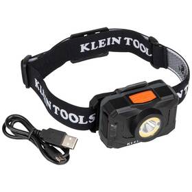 B09482mppz Klein Tools 56414 Rechargeable 800-lumen 2-color Led Headlamp Fabric Strap Spot