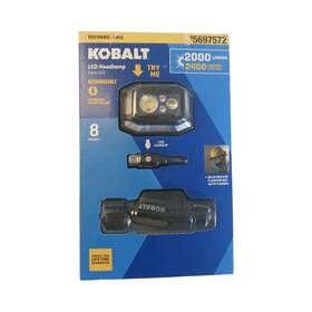 5697572 Kobalt Headlamp 2000 Lumens Led 8hr Run Time