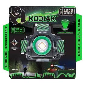 28622-11bd13 Kodiak 1000 Lumen 1/2 Mile Beam Rechargeable Headlamp