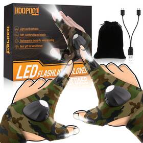 2302lfg-2 Koopool Led Gloves Flashlight Christmas Gifts For Men Who Have Everyt