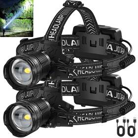 P99-lgztd1 Kungf Rechargeable Headlamp 3000 Lumens Led Head Lamp With 3 Light Modes Usb Rech