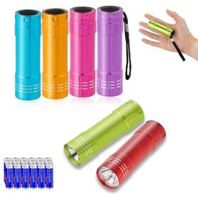 14-zyd Kunhe 6 Pack Stocking Stuffers Small Mini Led Flashlight Christmas Gifts Flas