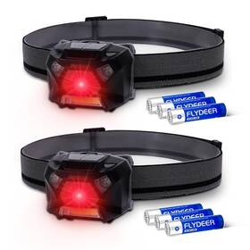 Kunhe 788487841100 2 Pack Red Light Headlamp Suitable For Nighttime Hiking Birdwatching Astronom