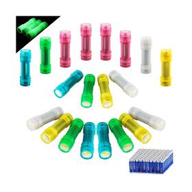 F12-20 Kunhe 20 Pack Glow In Dark Flashlights Mini Flashlight For Kids Bul... Fast Ship