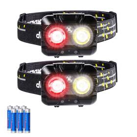 70cri Kunhe H13-2 Led Red/white Headlamp Bright White Light And 625nm Red Powerful