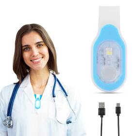 Laichu 750110091732 Rechargeable Nursing Night Light Nurse Nightshift Hands Free Emergency Blue