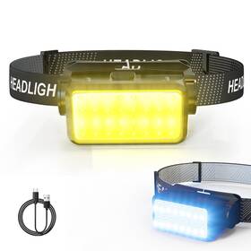 Laryeecha 721691504379 Rechargeable Led Headlamp Hard Hat Headlight 1200 Lumen Ultra-light Bright Wa