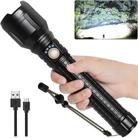 Lbe 710748445727 Rechargeable Brightest Led Flashlight 990 000 High Lumens Super Bright P